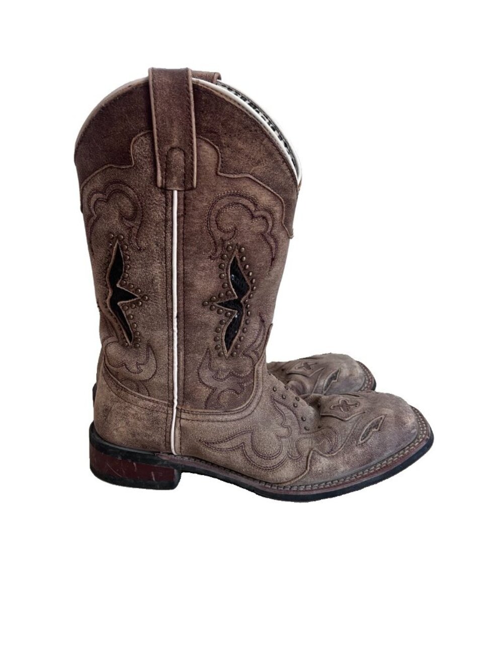 Laredo "Spellbound" 5660 Distressed Leather Western Boots Womens Size 9